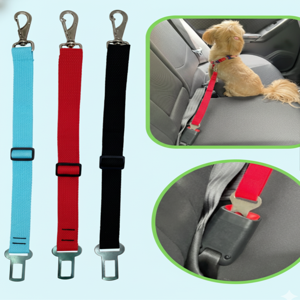 Kit Premium Petlover - Garrafa + Cinto de Segurança + Brinquedo Surpresa